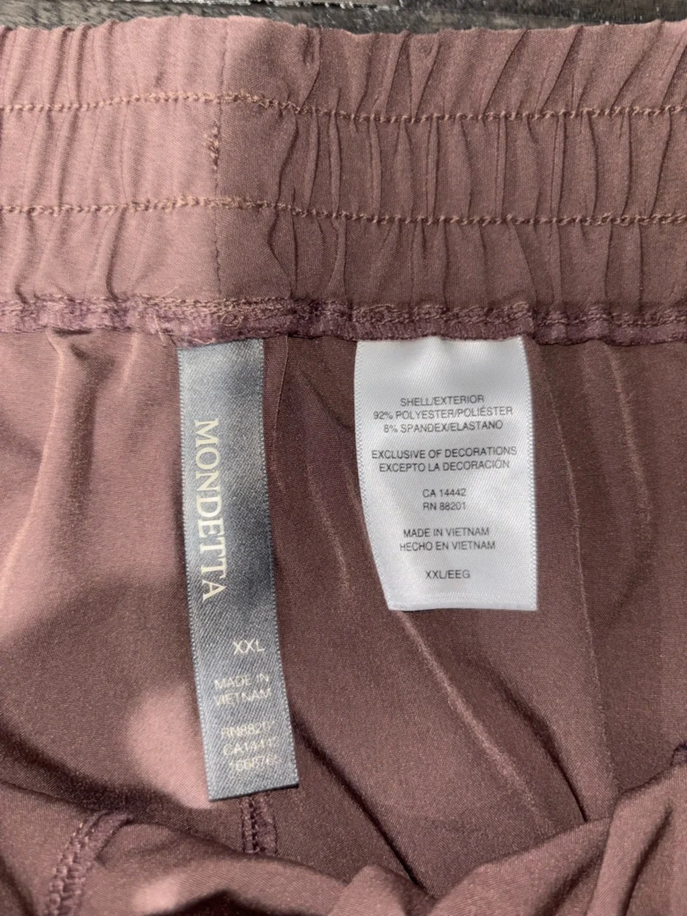 Mondetta Women's Moisture Wicking Woven Short with Pockets 3 pairs XXL - Picture 3 of 7